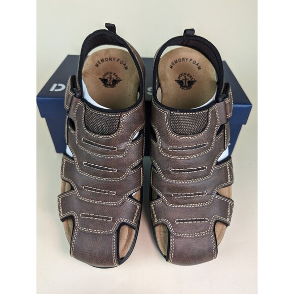 Dockers Sandals Mens 8 M Searose Fisherman Closed Toe Brown Casual Shoes NEW - Picture 5 of 11